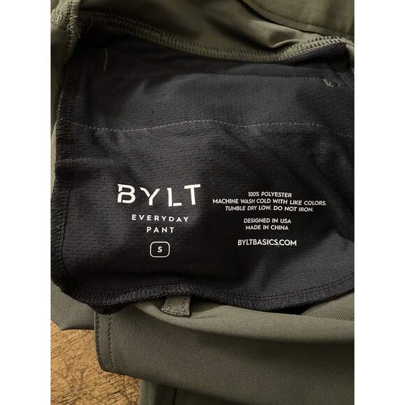 BYLT Womens Everyday Pant Green Stretch Comfort Size Small 32x31 - Picture 4 of 7